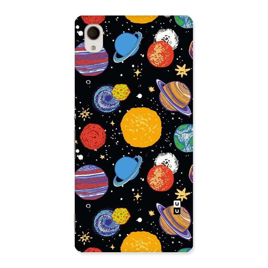 Designer Planets Back Case for Xperia M4 Aqua