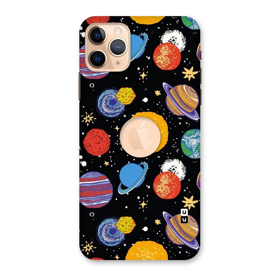 Designer Planets Back Case for iPhone 11 Pro Max Logo Cut