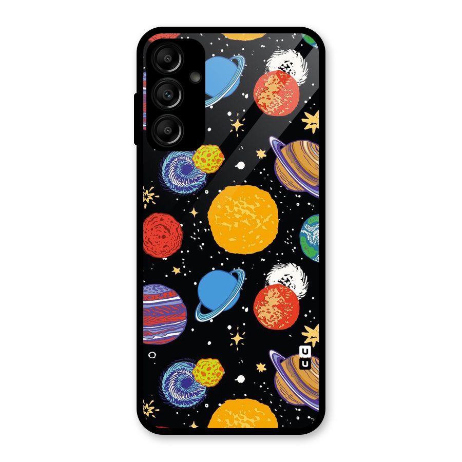 Designer Planets Glass Back Case for Galaxy A14 5G