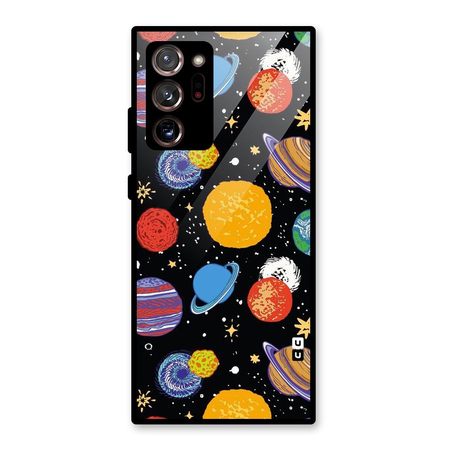 Designer Planets Glass Back Case for Galaxy Note 20 Ultra 5G