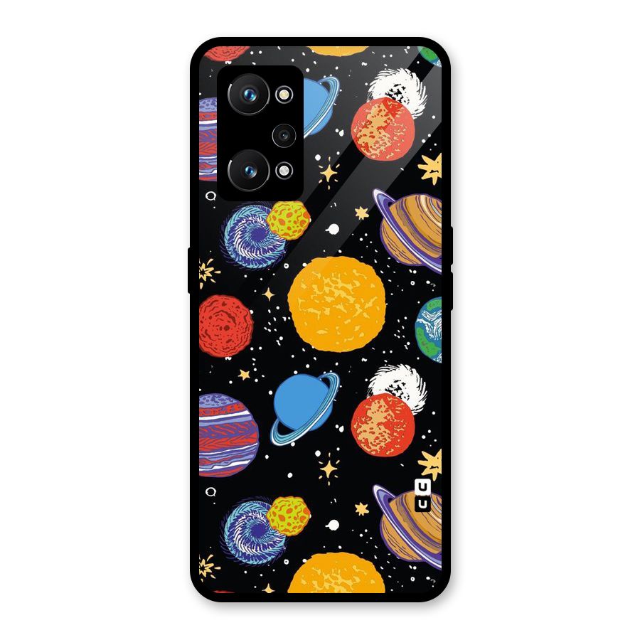 Designer Planets Glass Back Case for Realme GT Neo 3T