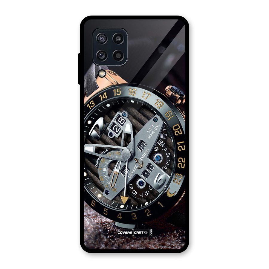 Designer Stylish Watch Glass Back Case for Galaxy M32