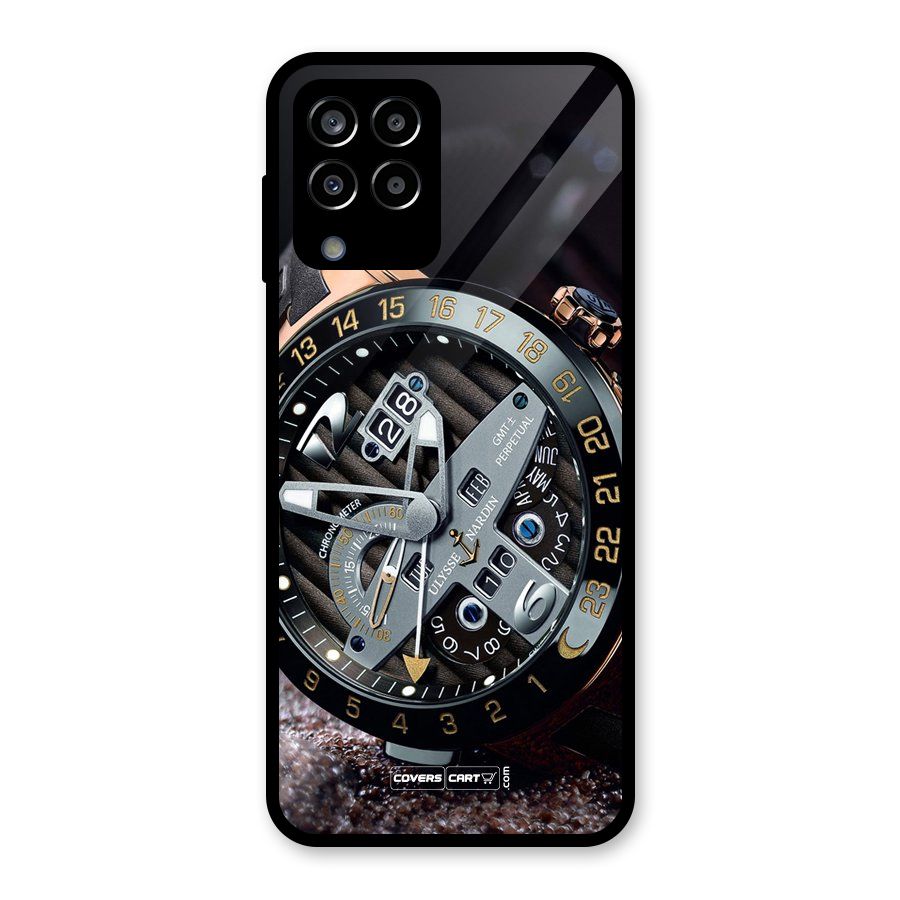 Designer Stylish Watch Glass Back Case for Galaxy M33