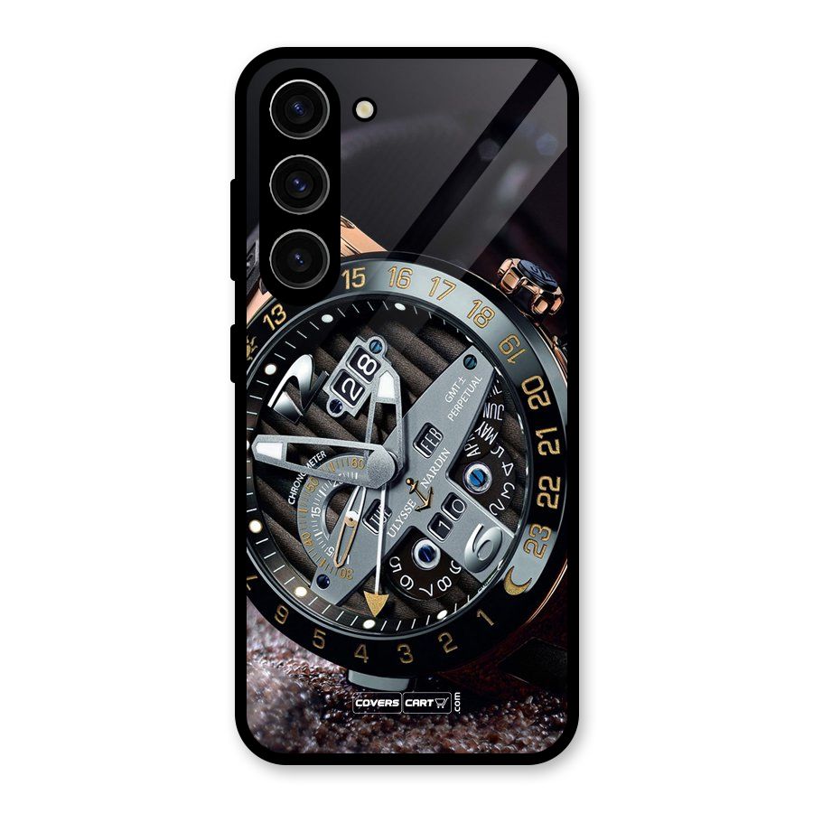 Designer Stylish Watch Glass Back Case for Galaxy S23