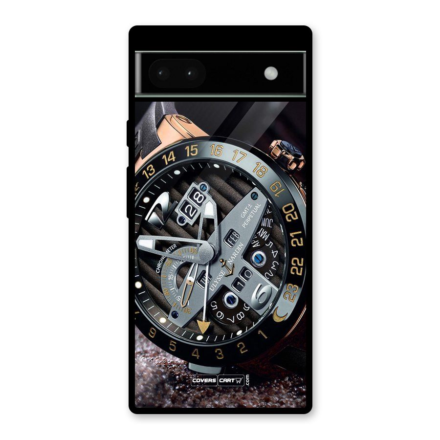 Designer Stylish Watch Glass Back Case for Google Pixel 6a