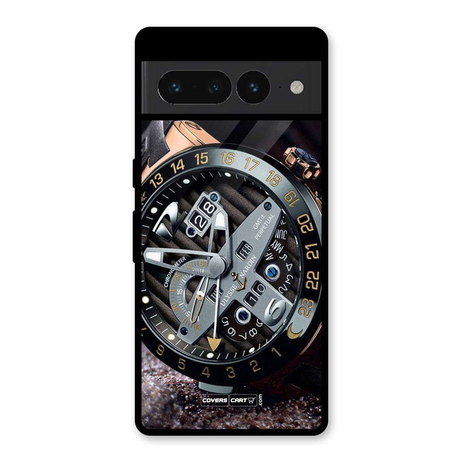 Designer Stylish Watch Glass Back Case for Google Pixel 7 Pro