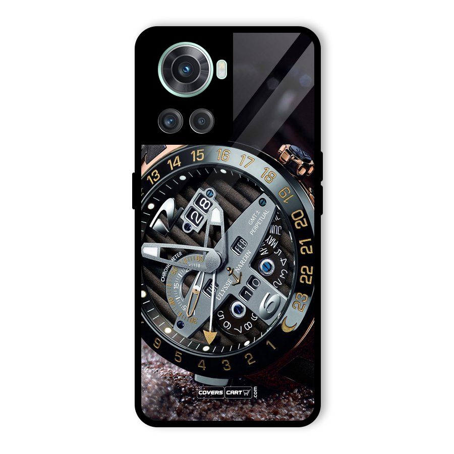 Designer Stylish Watch Glass Back Case for OnePlus 10R