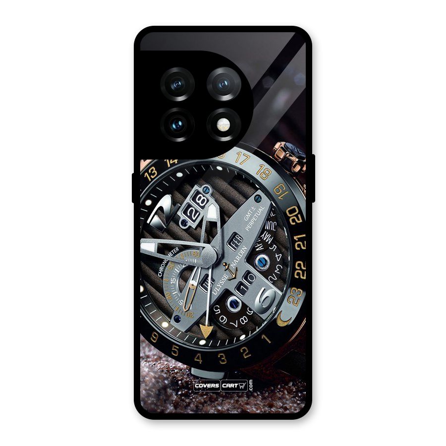 Designer Stylish Watch Glass Back Case for OnePlus 11