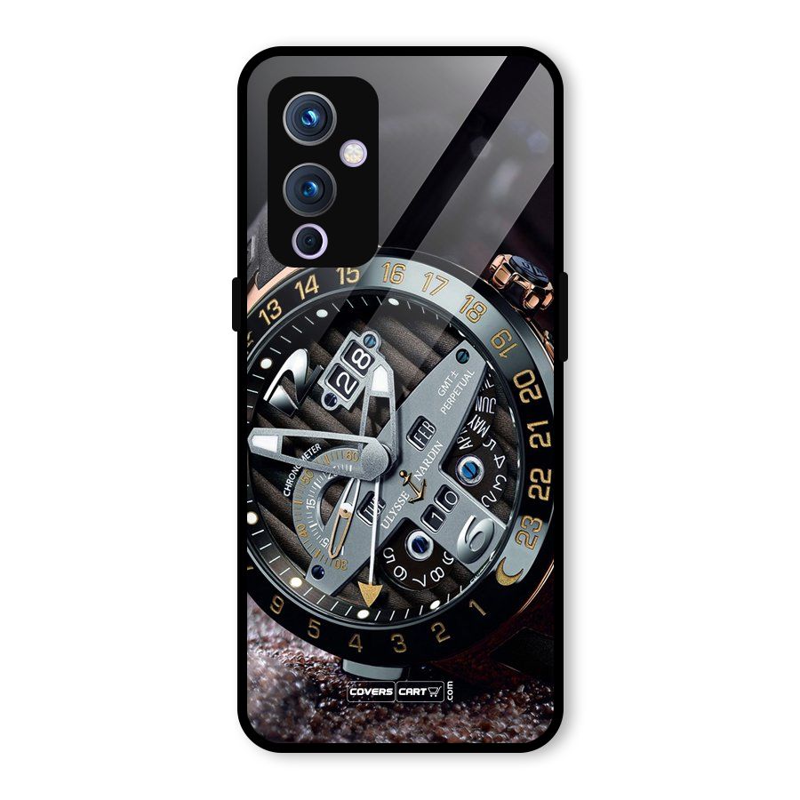 Designer Stylish Watch Glass Back Case for OnePlus 9