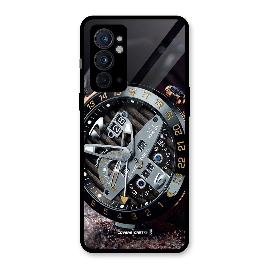 Designer Stylish Watch Glass Back Case for OnePlus 9RT 5G
