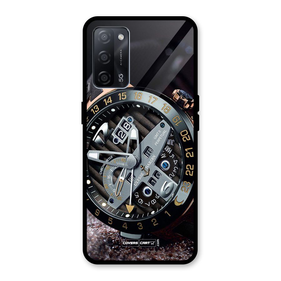 Designer Stylish Watch Glass Back Case for Oppo A53s 5G