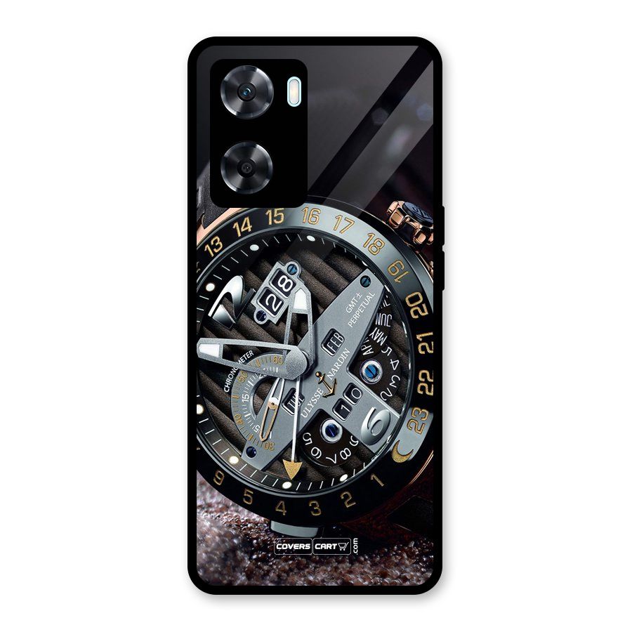 Designer Stylish Watch Glass Back Case for Oppo A77