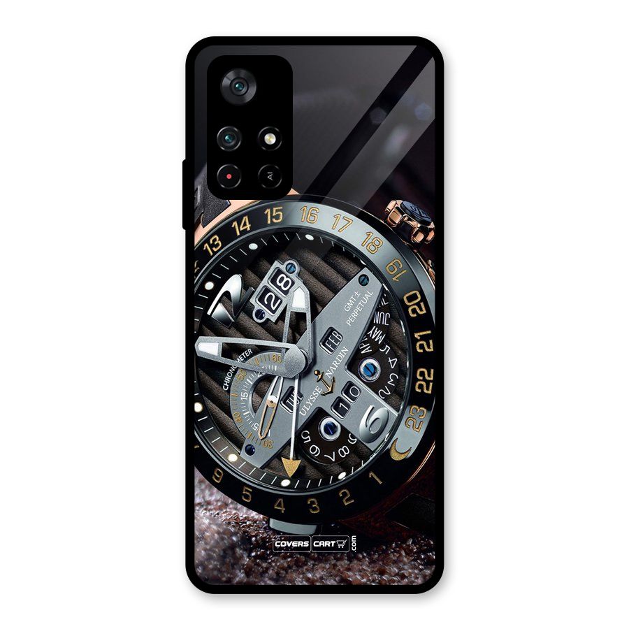 Designer Stylish Watch Glass Back Case for Poco M4 Pro 5G