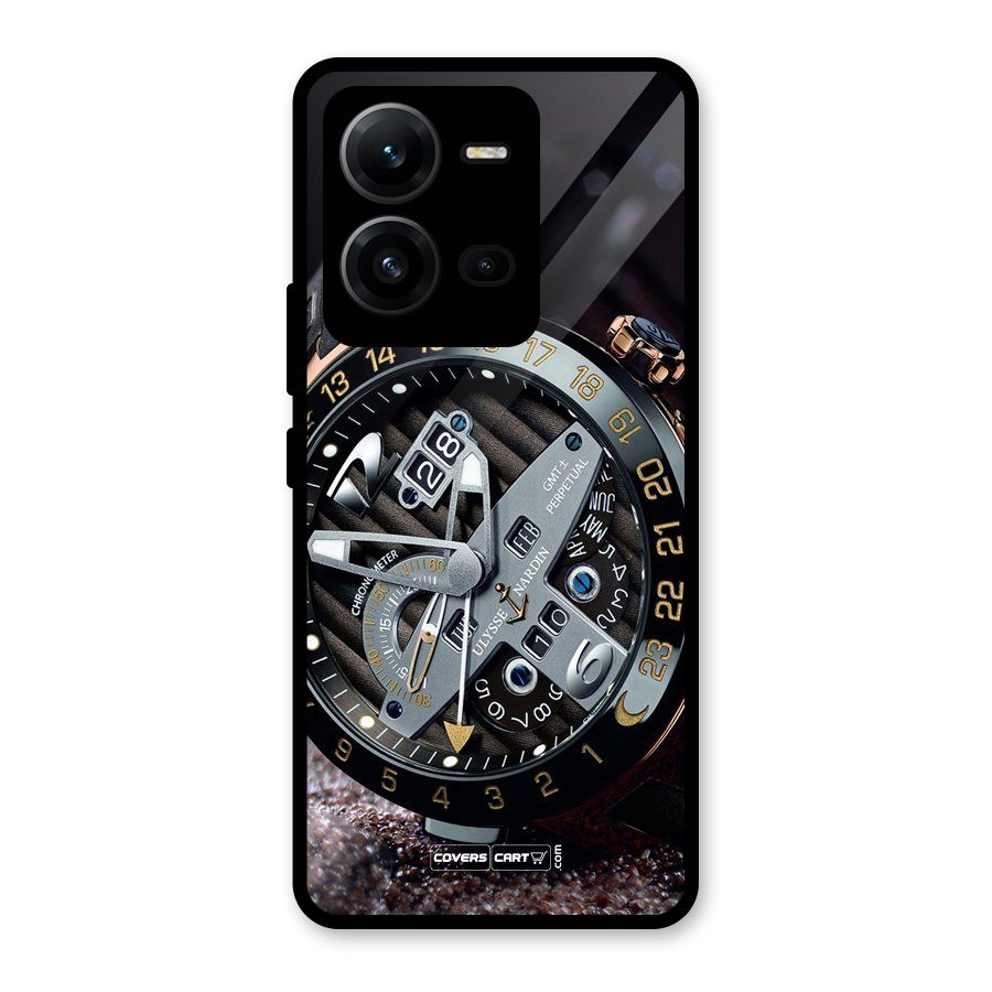 Designer Stylish Watch Glass Back Case for Vivo V25
