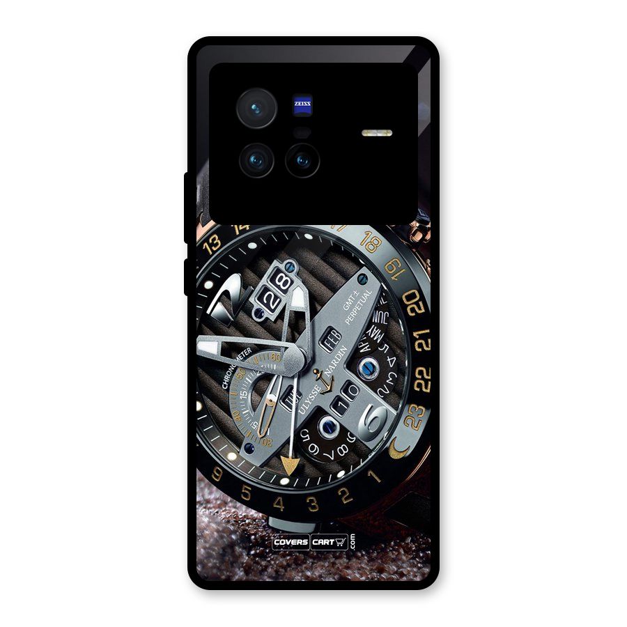 Designer Stylish Watch Glass Back Case for Vivo X80