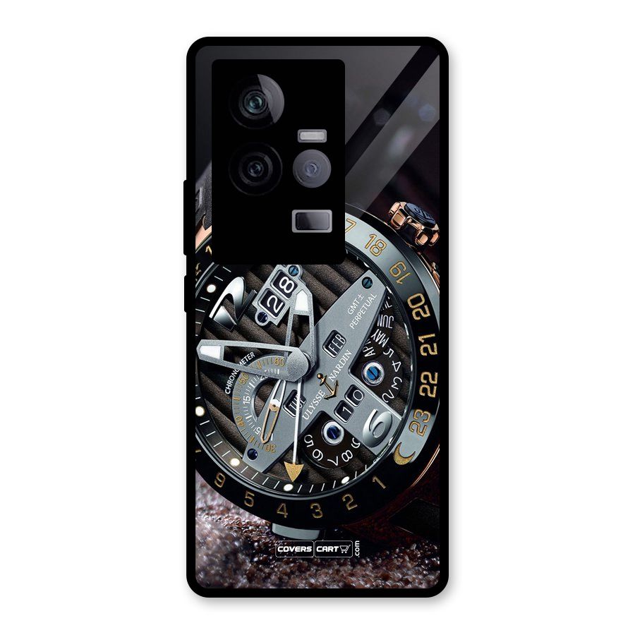 Designer Stylish Watch Glass Back Case for Vivo iQOO 11 5G