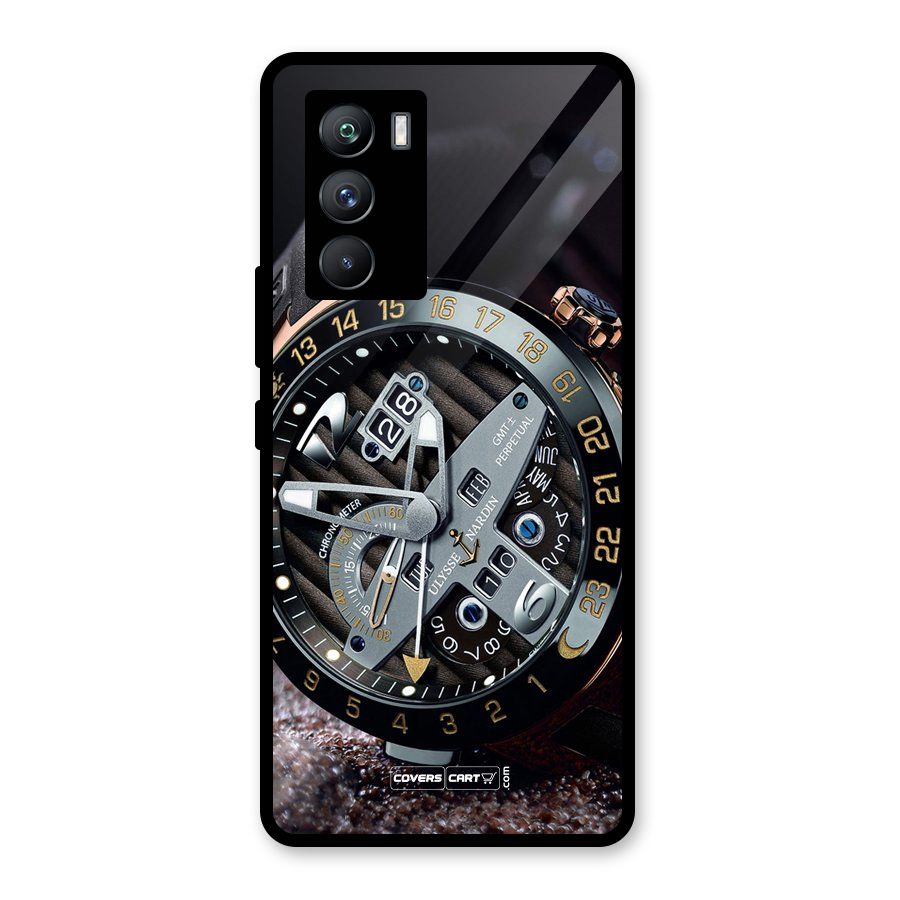 Designer Stylish Watch Glass Back Case for Vivo iQOO 9 SE