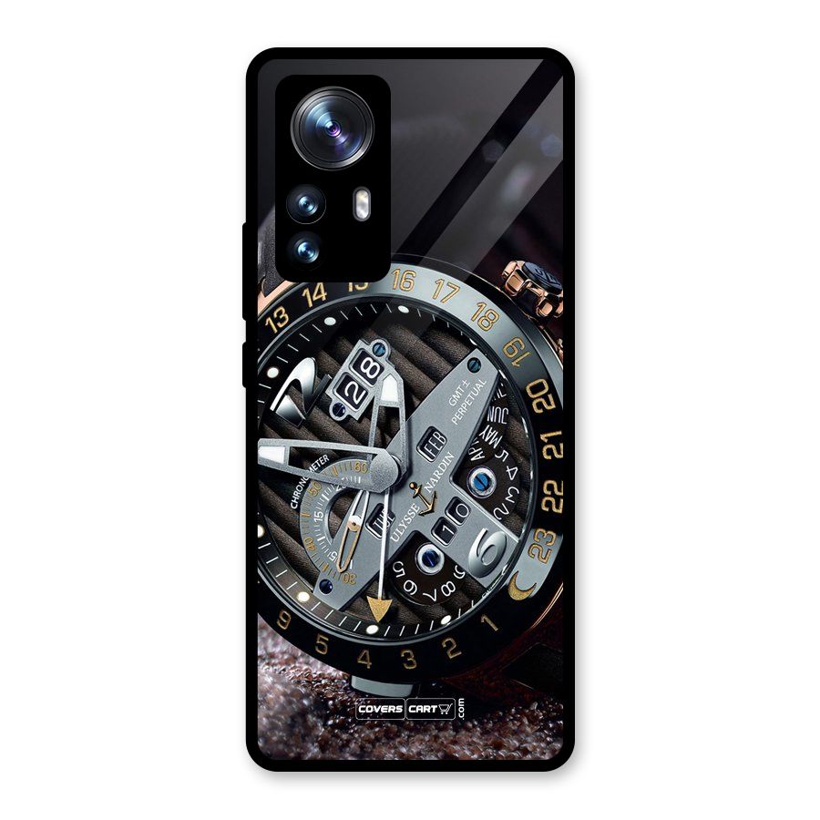 Designer Stylish Watch Glass Back Case for Xiaomi 12 Pro