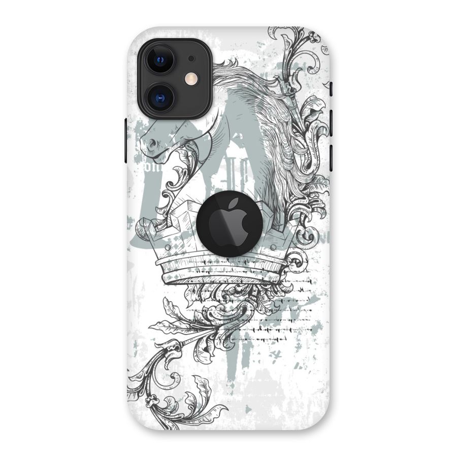 Designous Vintage Back Case for iPhone 11 Logo Cut