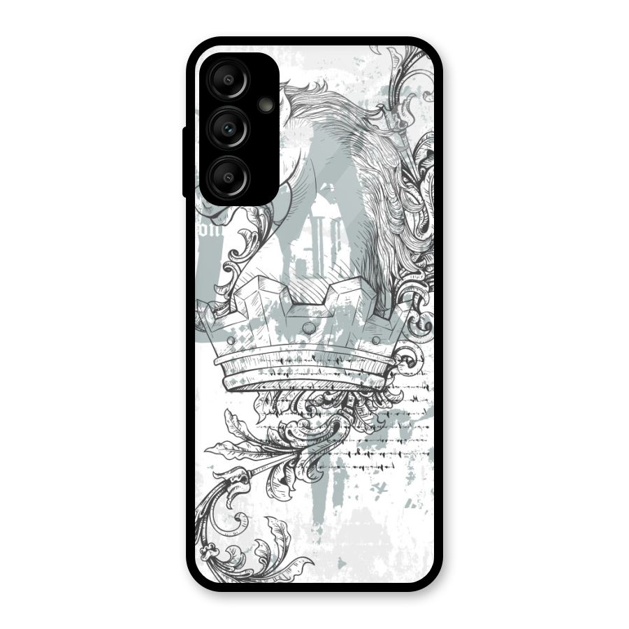 Designous Vintage Glass Back Case for Galaxy A14 5G