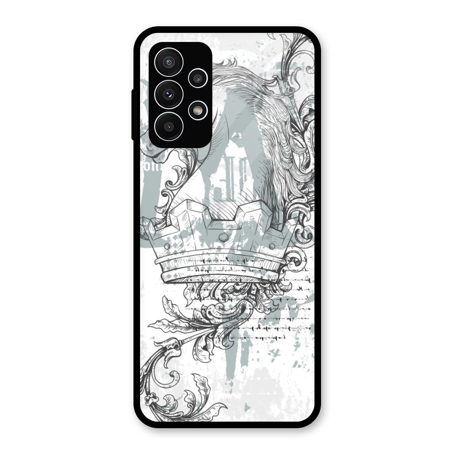 Designous Vintage Glass Back Case for Galaxy A23