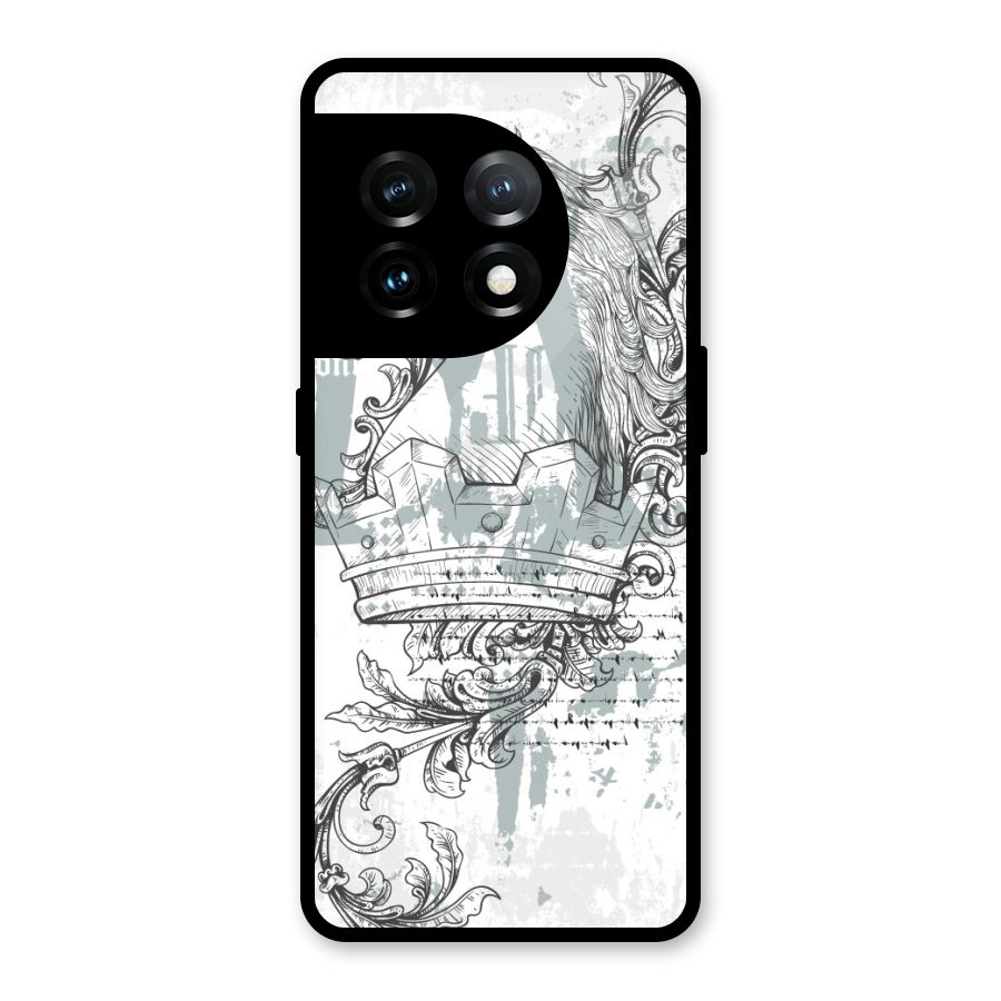 Designous Vintage Glass Back Case for OnePlus 11