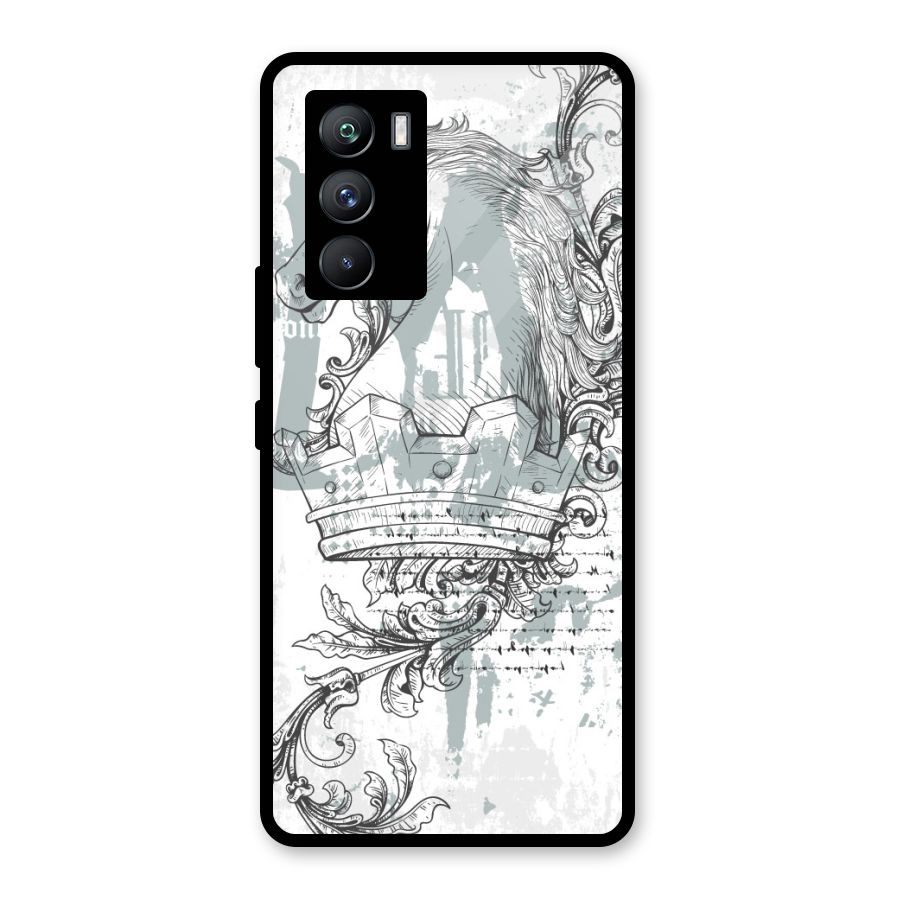 Designous Vintage Glass Back Case for Vivo iQOO 9 SE