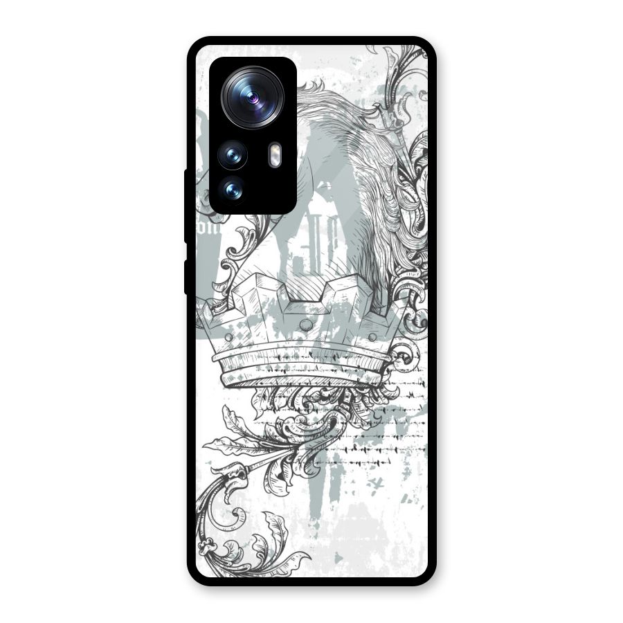 Designous Vintage Glass Back Case for Xiaomi 12 Pro