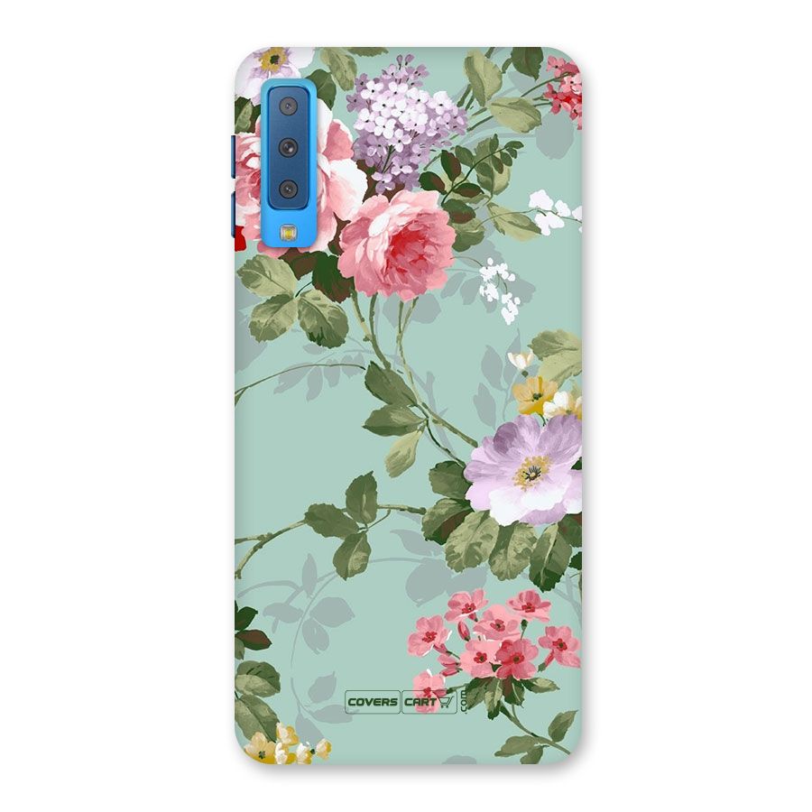 Desinger Floral Back Case for Galaxy A7 (2018)
