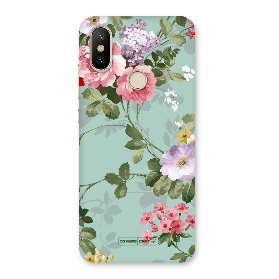 Desinger Floral Back Case for Mi A2