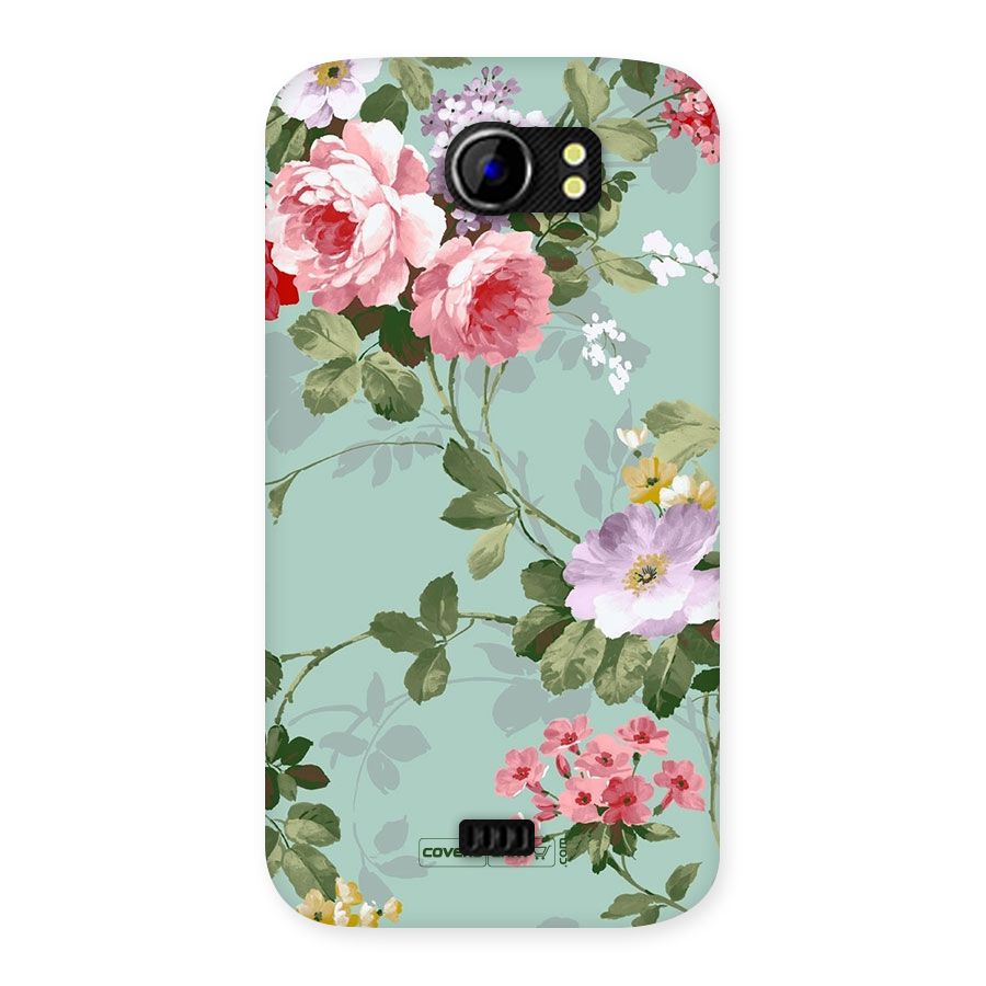 Desinger Floral Back Case for Micromax Canvas 2 A110
