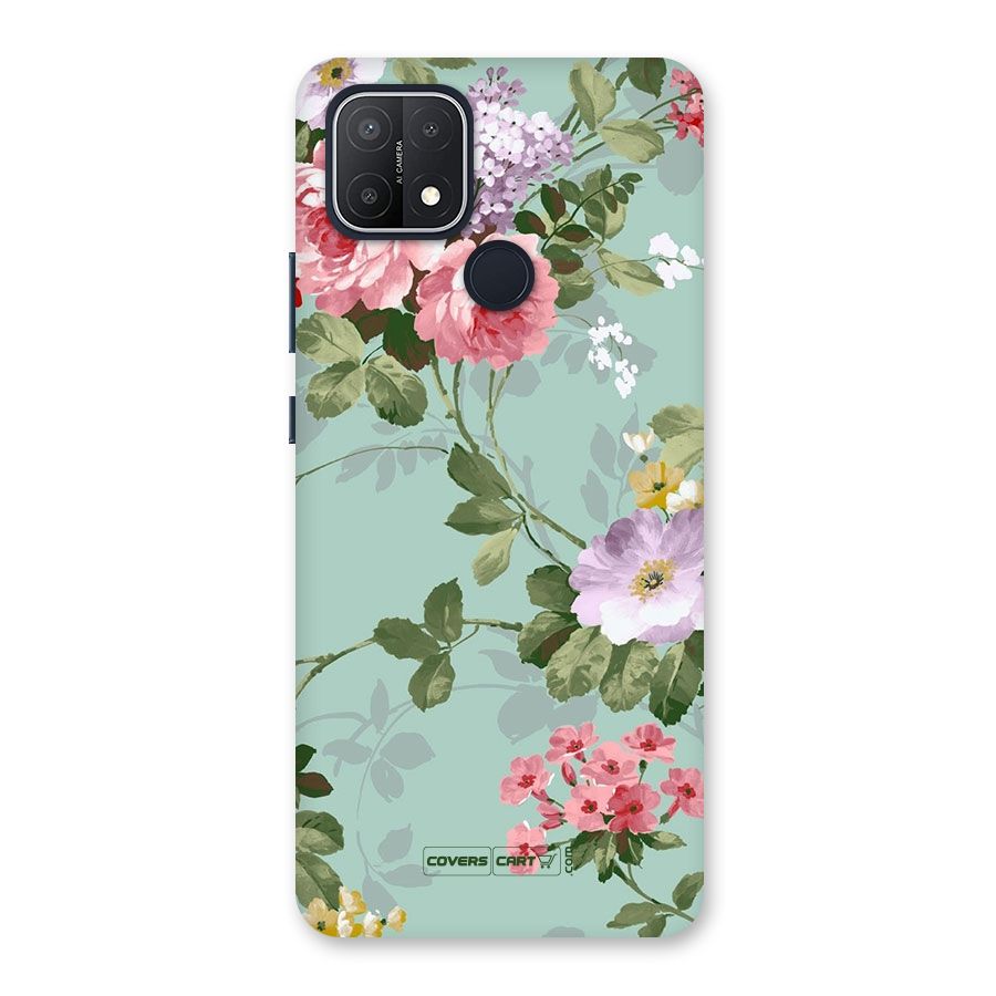 Desinger Floral Back Case for Oppo A15