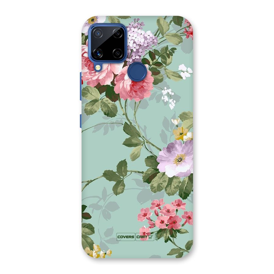 Desinger Floral Back Case for Realme C15