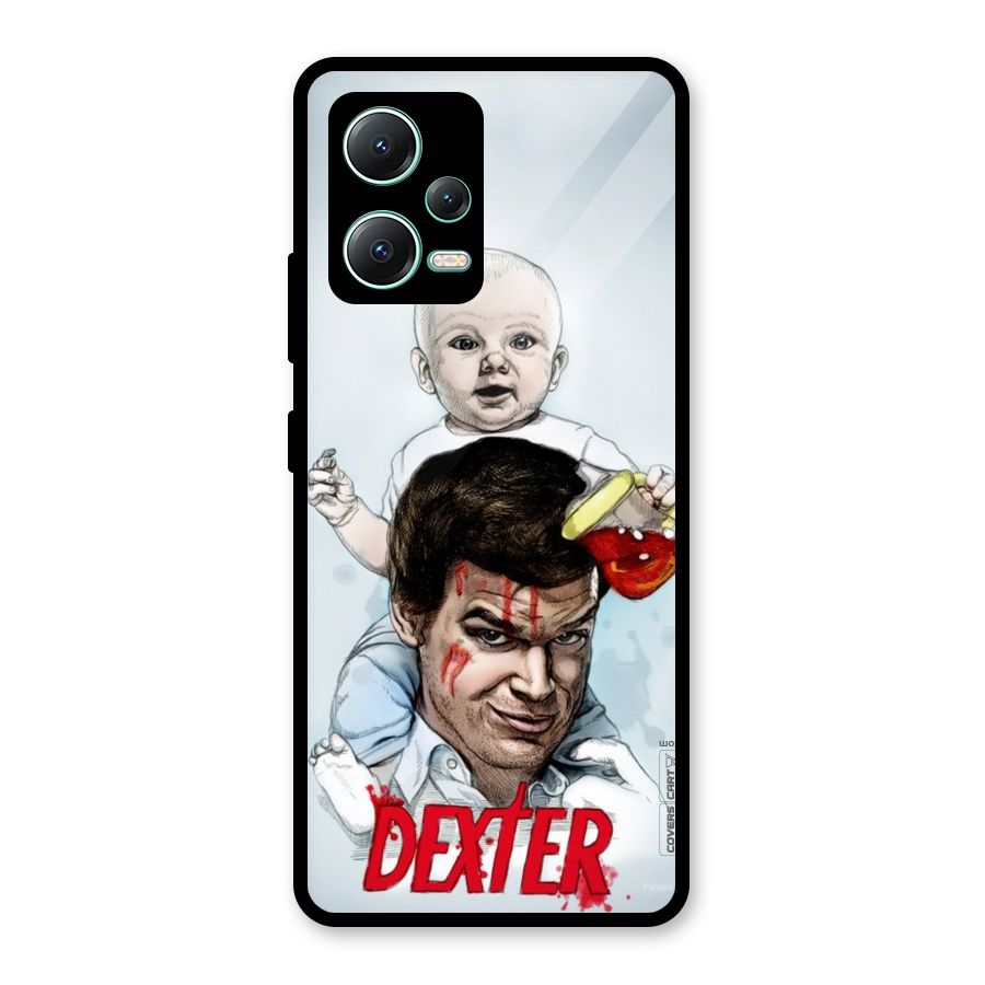 Dexter Artwork Glass Back Case for Redmi Note 12 5G