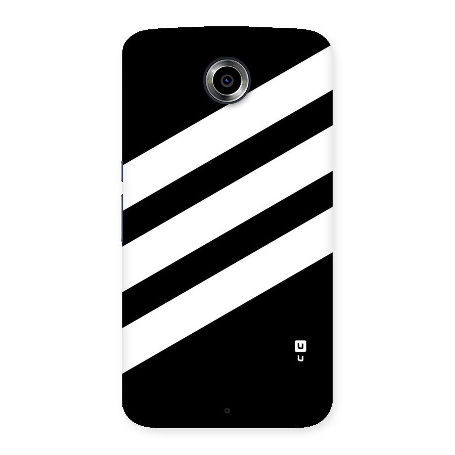 Diagonal Classic Stripes Back Case for Nexsus 6