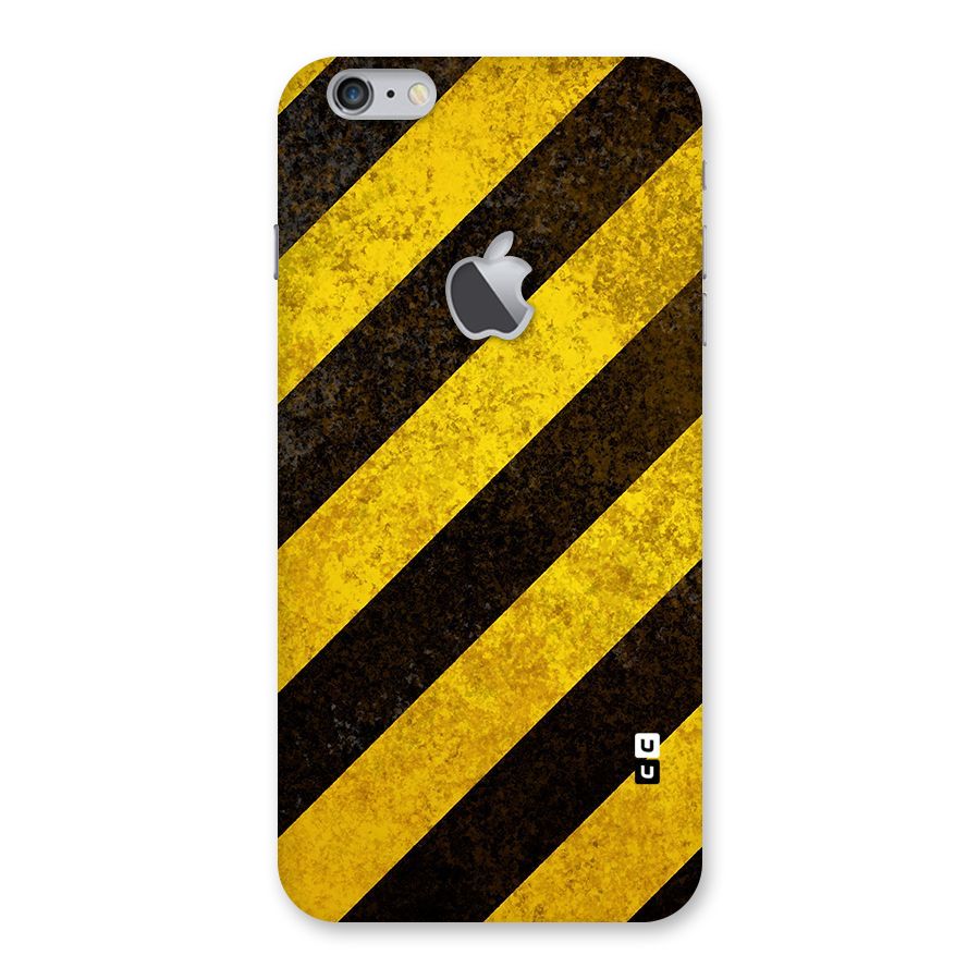Diagonal Road Pattern Back Case for iPhone 6 Plus 6S Plus Logo Cut