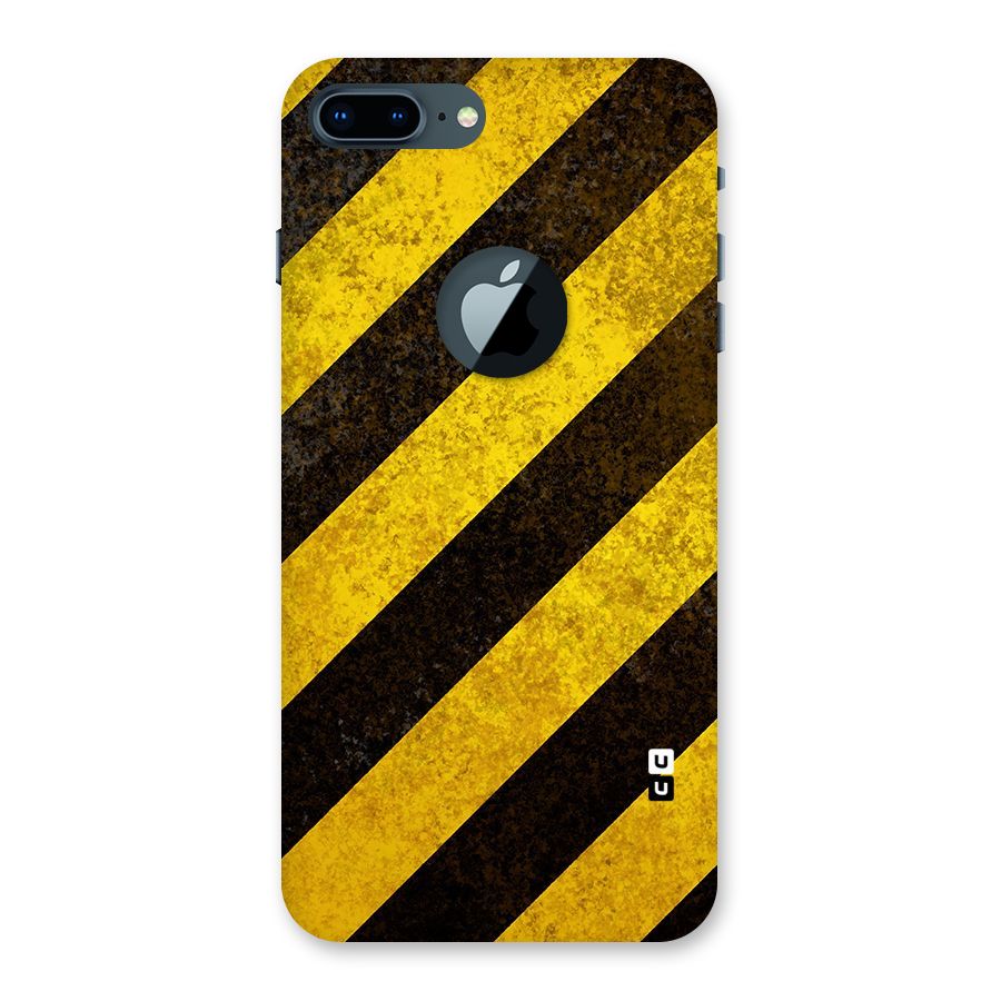 Diagonal Road Pattern Back Case for iPhone 7 Plus Logo Cut
