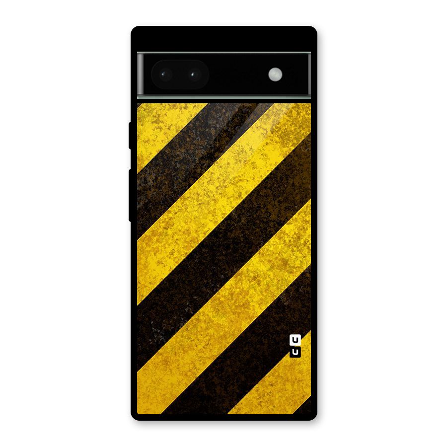 Diagonal Road Pattern Glass Back Case for Google Pixel 6a