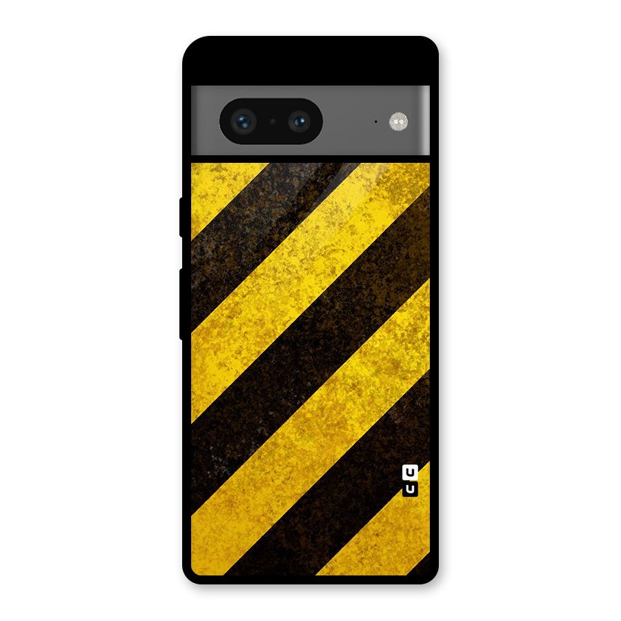 Diagonal Road Pattern Glass Back Case for Google Pixel 7