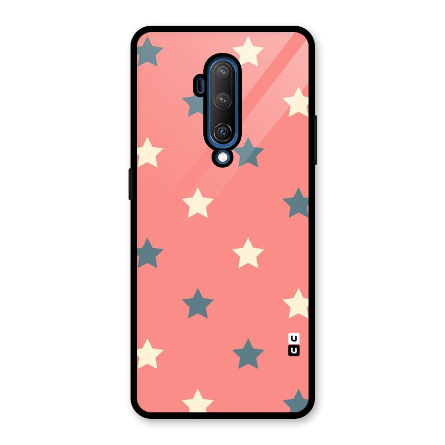 Diagonal Stars Glass Back Case for OnePlus 7T Pro