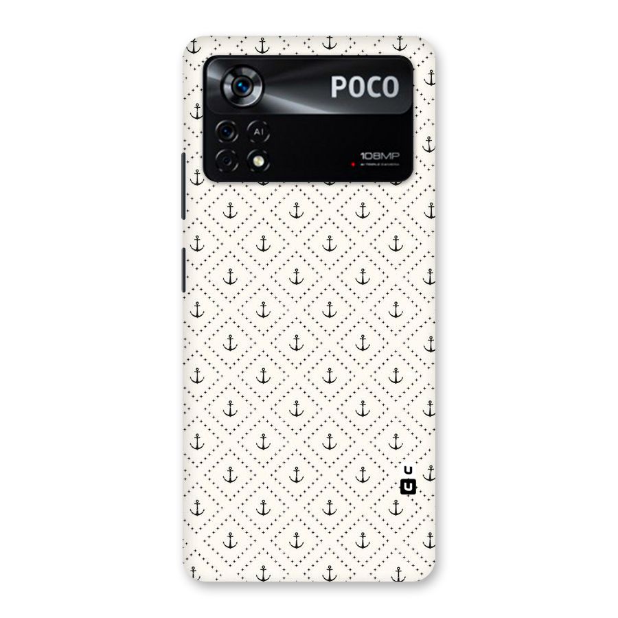 Diamond Anchor Design Back Case for Poco X4 Pro 5G