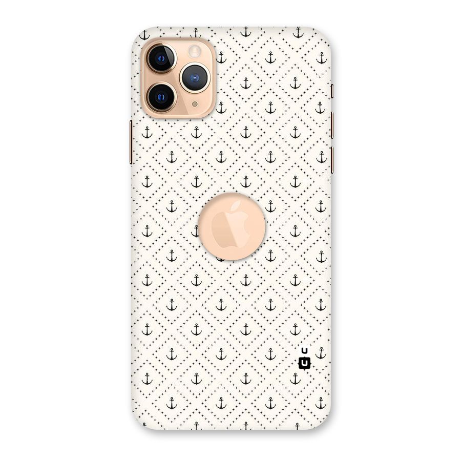 Diamond Anchor Design Back Case for iPhone 11 Pro Max Logo Cut