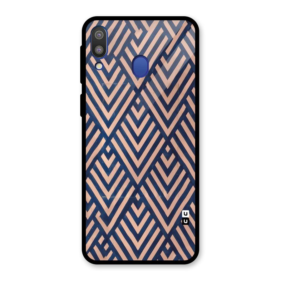 Diamond Blues Glass Back Case for Galaxy M20