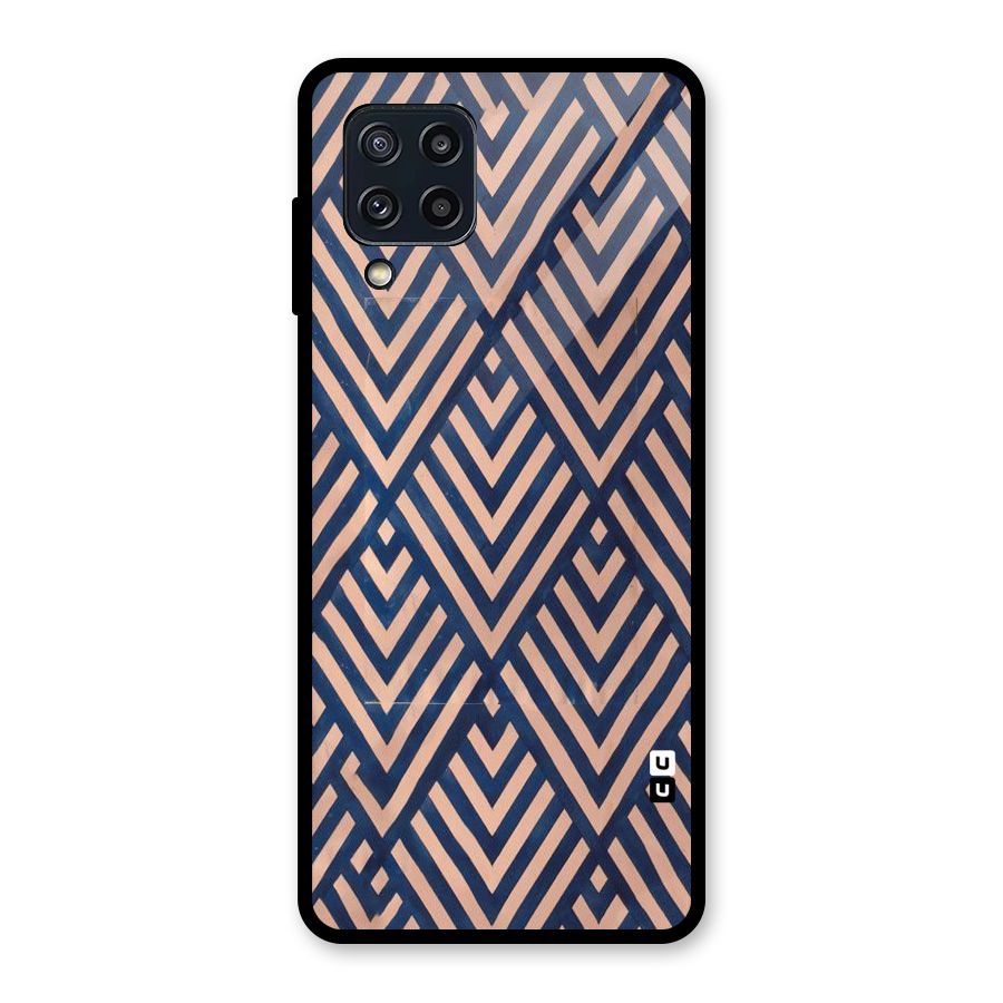 Diamond Blues Glass Back Case for Galaxy M32