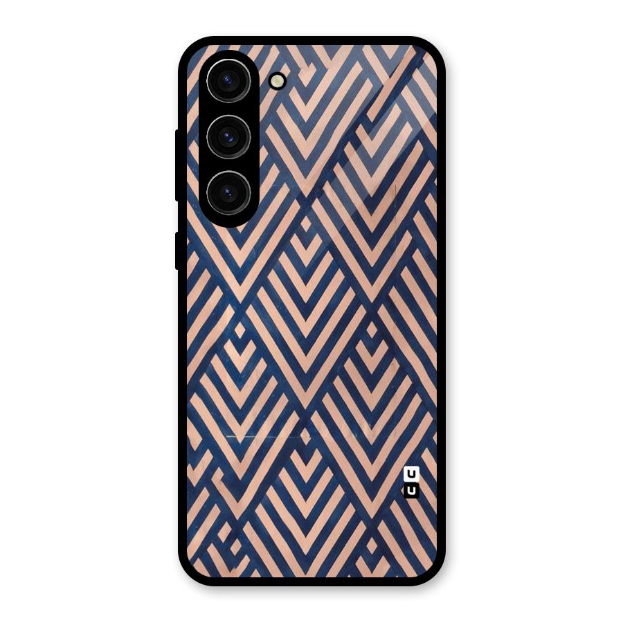 Diamond Blues Glass Back Case for Galaxy S23 Plus