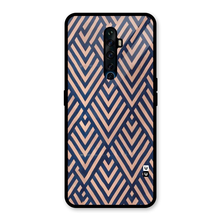 Diamond Blues Glass Back Case for Oppo Reno2 F