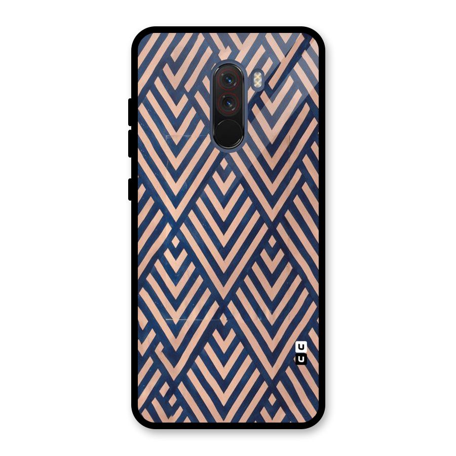 Diamond Blues Glass Back Case for Poco F1