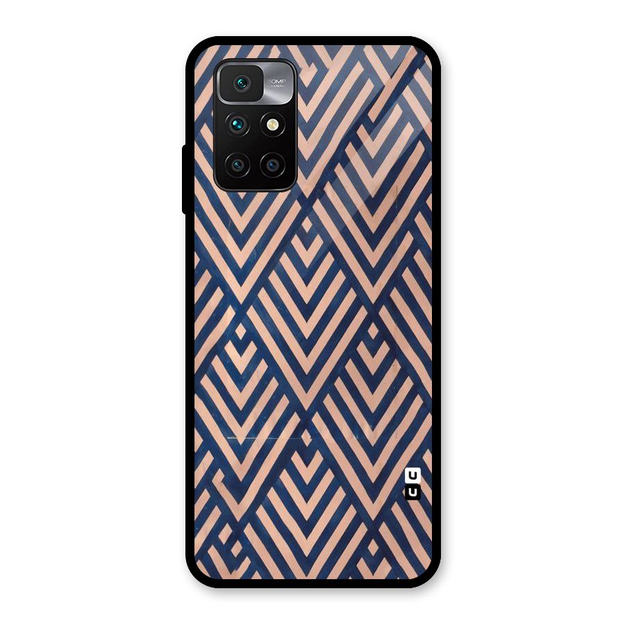 Diamond Blues Glass Back Case for Redmi 10 Prime