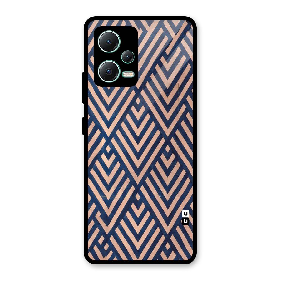 Diamond Blues Glass Back Case for Redmi Note 12 5G