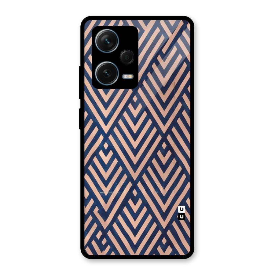 Diamond Blues Glass Back Case for Redmi Note 12 Pro Plus 5G